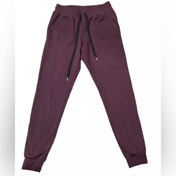 ZYIA Active Unwind Cuffed Joggers Size XS Plum Purple Gym Workout Pockets - Picture 1 of 15
